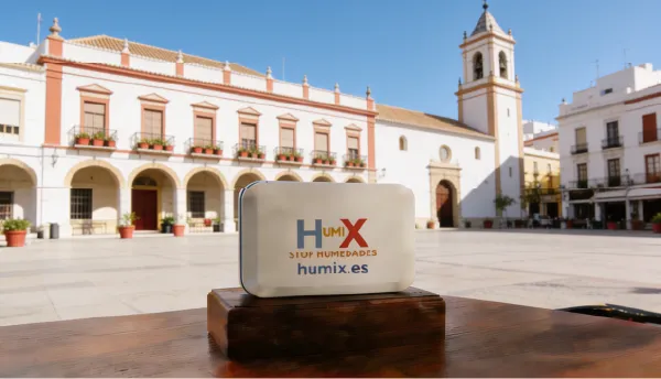 Sistema HUMIX instalado en la pared de una vivienda en Ciudad Real